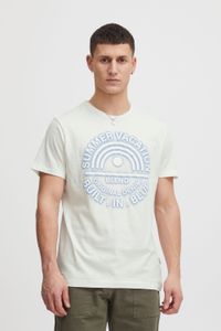 classic BLEND men's T-shirt with crew neck shirt 20715675-110602 White
