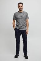 klassisches FQ1924 FQIvar Herren T-Shirt mit Rundhals Shirt 21900538-ME-194011 Grau
