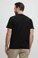 klassisches FQ1924 FQOlaf Herren T-Shirt mit Rundhals Shirt 21900540-ME-193911 Schwarz