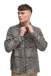 classica SOLID SDGestin uomo camicia a maniche lunghe in tessuto sintetico camicia 21107906-194008 Nero