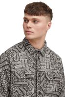 classique SOLID SDGestin homme chemise manches longues en matière synthétique chemise 21107906-194008 Noir