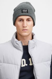classique SOLID SDIrwin homme bonnet en matière synthétique bonnet maille 21301127-ME-1840051 Gris