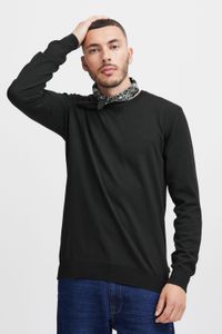 classic BLEND BHCerstan men's fine knit sweater with crew neck knit sweater 20716722ME-194007 Black