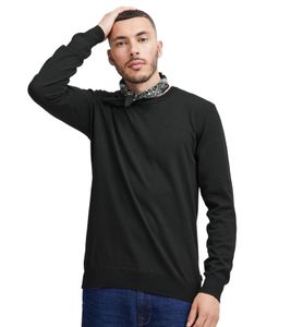 classico BLEND BHCerstan uomo maglione in maglia fine con girocollo maglione in maglia 20716722ME-194007 Nero