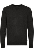 classic BLEND BHCerstan men's fine knit sweater with crew neck knit sweater 20716722ME-194007 Black