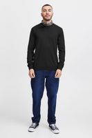 classic BLEND BHCerstan men's fine knit sweater with crew neck knit sweater 20716722ME-194007 Black