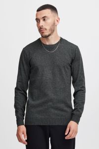 classic BLEND BHCerstan men's fine knit sweater with crew neck knit sweater 20716722ME-200278 Grey