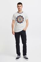 classique BLEND BHOrion homme T-shirt avec col rond T-shirt homme 20716730ME-110602 Blanc