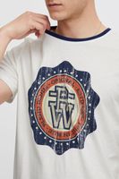 classique BLEND BHOrion homme T-shirt avec col rond T-shirt homme 20716730ME-110602 Blanc