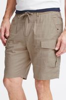 classic FQ1924 FQHenry linen men's linen shorts with zipper shorts 21900624-161104 Beige