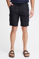 klassische FQ1924 FQHenry linen Herren Leinenshorts mit Reißverschluss Shorts 21900624-194011 Grau