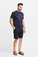 klassische FQ1924 FQHenry linen Herren Leinenshorts mit Reißverschluss Shorts 21900624-194011 Grau