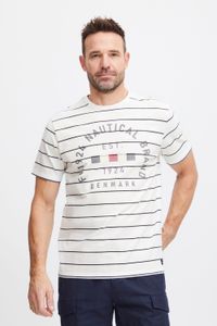 klassisches FQ1924 FQTom SS Herren T-Shirt mit Rundhals Shirt 21900644-114201 Weiß