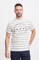 klassisches FQ1924 FQTom SS Herren T-Shirt mit Rundhals Shirt 21900644-114201 Weiß