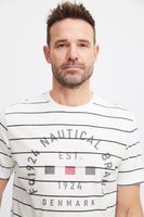 klassisches FQ1924 FQTom SS Herren T-Shirt mit Rundhals Shirt 21900644-114201 Weiß