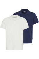 classica BLEND uomo polo in cotone polo uomo 20718074-204240 Bianco