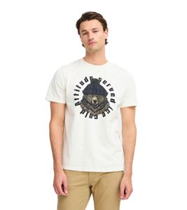 classic BLEND men's T-shirt with crew neck shirt 20717344-203636 White