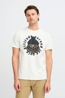 classique BLEND homme T-shirt avec col rond T-shirt homme 20717344-203636 Blanc