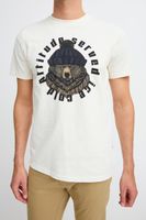 classique BLEND homme T-shirt avec col rond T-shirt homme 20717344-203636 Blanc