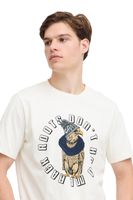 classica BLEND uomo T-shirt con girocollo T-shirt uomo 20717344-203634 Bianco