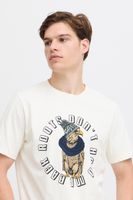 classique BLEND homme T-shirt avec col rond T-shirt homme 20717344-203634 Blanc