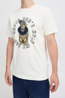 classique BLEND homme T-shirt avec col rond T-shirt homme 20717344-203634 Blanc