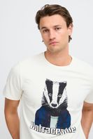 classique BLEND homme T-shirt avec col rond T-shirt homme 20717344-203633 Blanc