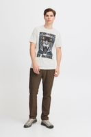 classique BLEND homme T-shirt avec col rond T-shirt homme 20717344-203635 Blanc