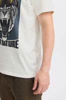 classique BLEND homme T-shirt avec col rond T-shirt homme 20717344-203635 Blanc