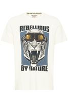 classica BLEND uomo T-shirt con girocollo T-shirt uomo 20717344-203635 Bianco