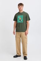 classic SOLID SDNong men's T-shirt with crew neck shirt 21108418-190415 Green