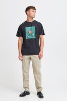 classique SOLID SDNong homme T-shirt avec col rond T-shirt homme 21108418-194008 Noir