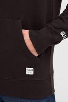 clásica SOLID SDChap hombre sudadera con capucha de felpa hoodie 21301306ME-194008 Negro