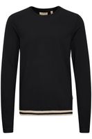 classique BLEND homme pull maille fine avec col rond pull en maille 20717260-194007 Noir