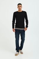 classique BLEND homme pull maille fine avec col rond pull en maille 20717260-194007 Noir