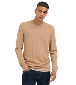 klassischer BLEND Herren Feinstrickpullover mit Rundhals Strickpullover 20717260-161315 Beige