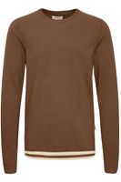 classique BLEND homme pull maille fine avec col rond pull en maille 20717260-181031 Marron