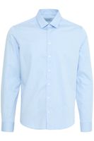 classic CASUAL FRIDAY CFGriffin men's business shirt with label detail long-sleeve shirt 20505437-144121 Blue