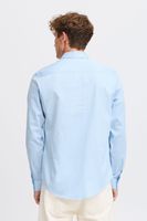 classic CASUAL FRIDAY CFGriffin men's business shirt with label detail long-sleeve shirt 20505437-144121 Blue
