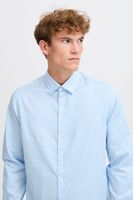 classic CASUAL FRIDAY CFGriffin men's business shirt with label detail long-sleeve shirt 20505437-144121 Blue