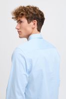classic CASUAL FRIDAY CFGriffin men's business shirt with label detail long-sleeve shirt 20505437-144121 Blue