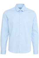 classique CASUAL FRIDAY CFGriffin homme chemise business avec détail label chemise manches longues 20505437-144121 Bleu