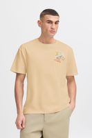 classique SOLID SDPavan homme T-shirt avec imprimé T-shirt homme 21108601-160920 Beige
