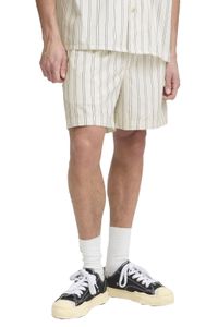 klassische SOLID SDAlaan Herren Shorts mit Label-Detail Freizeitshorts 21108633-114201 Weiß