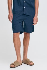 klassische SOLID SDLiam Seersucker Herren Shorts mit Label-Detail Freizeitshorts 21108637-194010 Blau
