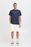 klassische SOLID SDLiam Seersucker Herren Shorts mit Label-Detail Freizeitshorts 21108637-114201 Weiß