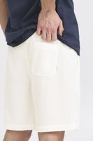 klassische SOLID SDLiam Seersucker Herren Shorts mit Label-Detail Freizeitshorts 21108637-114201 Weiß