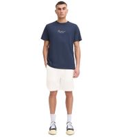 klassische SOLID SDLiam Seersucker Herren Shorts mit Label-Detail Freizeitshorts 21108637-114201 Weiß