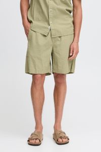 klassische SOLID SDLiam Seersucker Herren Shorts mit Label-Detail Freizeitshorts 21108637-170613 Grün