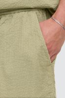 klassische SOLID SDLiam Seersucker Herren Shorts mit Label-Detail Freizeitshorts 21108637-170613 Grün